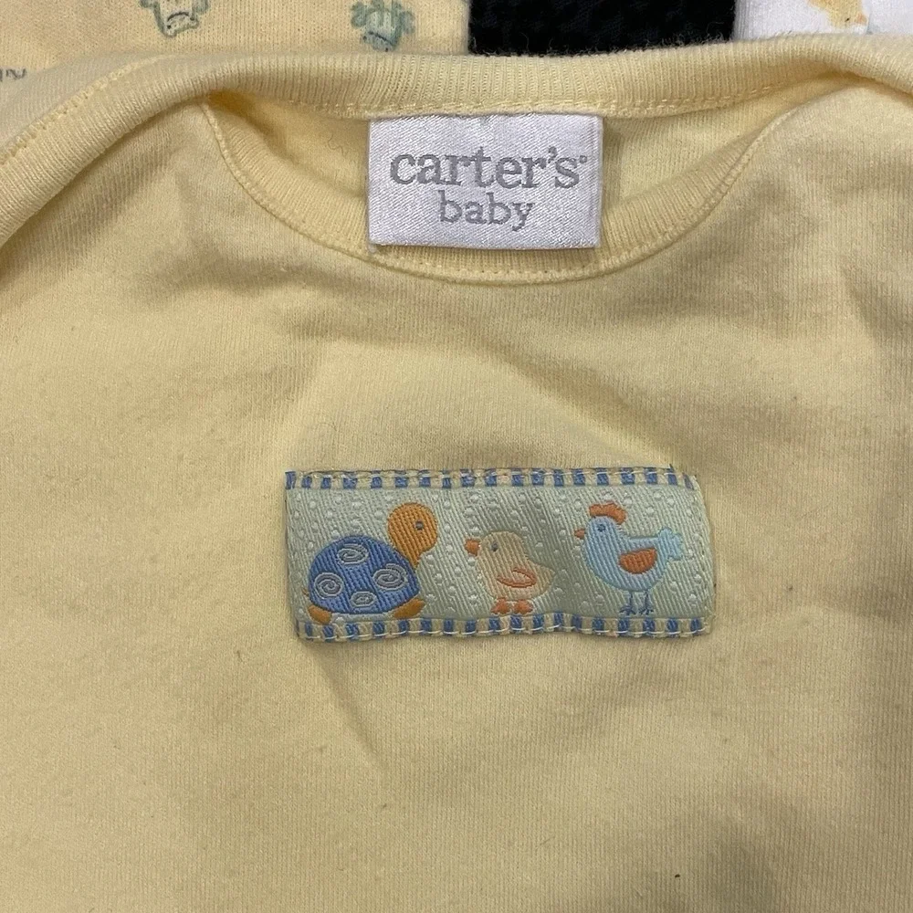Vintage Carters Baby Sleep Sack Gown 0-3M Pajamas Long Sleeve Cotton